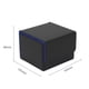 thumbnail image 4 of Caja de almacenamiento para baraja de cartas coleccionables, estándar, con 2 separadores de cartas, práctica Cuadros Negro Azul, 4 of 9