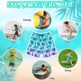 thumbnail image 3 of OlyPegic Boys Swim Trunks with Boxer Brief Liner Compression Boy Bathing Suit Quick Dry Beach Swimsuit Toddler Swim Shorts, 3 of 6