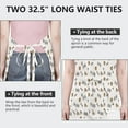 thumbnail image 6 of White Bigfoot and Tree Pattern Apron-Garden Aprons for Women with Pockets-Cotton Linen Waterproof Kitchen Cooking Gardening Aprons Adjustable for Kitchen,Cooking,BBQ and Salon 33x27 Inch, 6 of 7