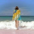 thumbnail image 6 of PHYHOO Beach Towel, Seascape Top View Printed Microfiber Sand Free Pool Towel Lightweight Oversized Quick Dry Absorbent Compact Travel Must Have for The Swimming Summer Cruise Ship Essentials 30x60in, 6 of 8
