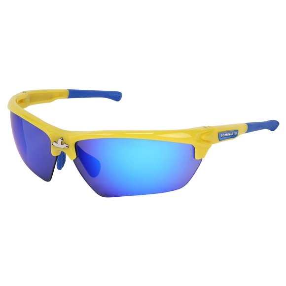 Anteojos de Seguridad MCR Safety Dominator Azul Diamante y Amarillo
