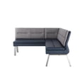 thumbnail image 5 of Milan Janice Blue Faux Leather/Gray Fabric 2-Tone Reversible Nook and Storage, 5 of 9