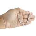 thumbnail image 6 of 10K White Gold Solid Miami Cuban Link Chain 8mm Box Clasp Necklace 30 Inches, 6 of 6