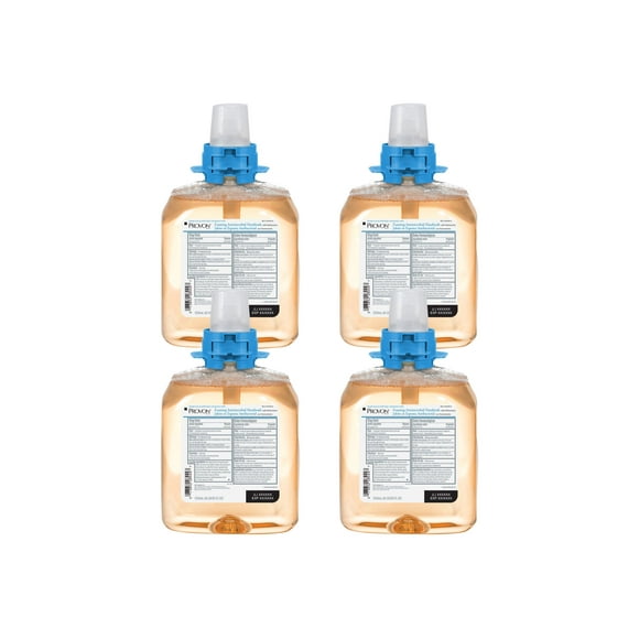 PROVON - Hand wash - foaming liquid - cartridge - 42.3 fl.oz - moisturizer - antibacterial - translucent amber (pack of 4)