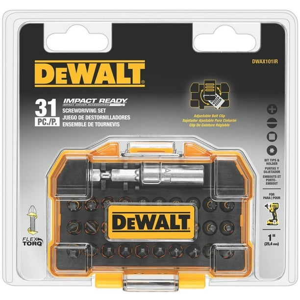 DeWalt Impact Ready 1 in. L Screwdriver Bit 31 pc.