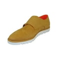 thumbnail image 4 of Men Tayno Dressy Casual Soft Suede Comfortable Double Buckle #Freshman Yellow, 4 of 9