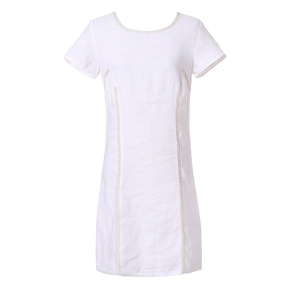 Richie House Women's Summer Medium Linen Dress RHW2104