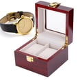 thumbnail image 3 of 2 Cuadro de Reloj de Cuadrícula, Con Textura Fina Anti-DESLIZAMENTO DE LA CAJA DE RELOJ DURADERA Organizador para Hombres, Anticorrosión Para Visualización de Relojes, 3 of 7