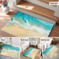 thumbnail image 6 of Teal Beach Large Area Rugs for Bedroom Living Room, Soft Non Slip Carpet Bedside Rug, Summer Ocean Coastal Nautical Seaside Rectangular Floor Cover Kitchen Accent Rug 2'x3' for Dining Room/Office, 6 of 9
