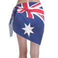thumbnail image 2 of Women Australian Flag Sarong Coverups Chiffon Short Swimsuit Wrap Skirt Beach Bikini Tie Cover Up Wraps, 2 of 7