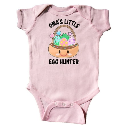 

Inktastic Omas Little Egg Hunter Gift Baby Boy or Baby Girl Bodysuit