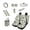 Chicken Flowers, variant on Yuyamidu Running Horse Car Interior Sets Car Front Back Seat Covers Steering Wheel Cover Seatbelt Shoulder Pad Trash Bin Rearview Mirror Cover Coasters Keychain Lipstick Holder 13pcs