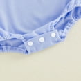thumbnail image 4 of Staki 4th of July Baby Boy Girl Outfit Fourth of July Bubble Romper Short Sleeve Onesie Newborn Independence Day Clothes 6M 12M 18M Blue,3-6 Months, 4 of 9