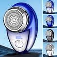 thumbnail image 1 of Men Electric Shaver Digital Display USB Rechargeable Mini Travel Rotary Razor Portable Cordless Hair Beard Trimmer Remover Tool Father Boyfriend Gift, 1 of 8
