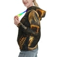 thumbnail image 2 of Lsque Cool Sunglasses Elephant Art Pattern Casual Women's Hoodie,Hooded Sweatshirt with Kangaroo Pocket,Pullover Hoodie with Eye-catching Drawstrings-X-Large, 2 of 7