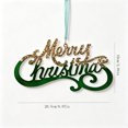 thumbnail image 4 of Clearance! Christmas Ornaments Dark Green Frosted Gradient Decorations, Xmas Tree Hanging Pendants, Seasonal Indoor Outdoor Decor for Christmas Tree Mantel Wall, 4 of 7