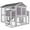 AIR48, variant on Aivituvin Wooden Chicken Coop with Run Rabbit Hutch Bunny Cage for Small Animals Indoor