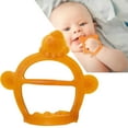 thumbnail image 4 of Juguetes para la dentición del bebé de dentición de silicona de grado alimenticio para pequeños Naranja perfke Mordedor para la dentición, 4 of 8