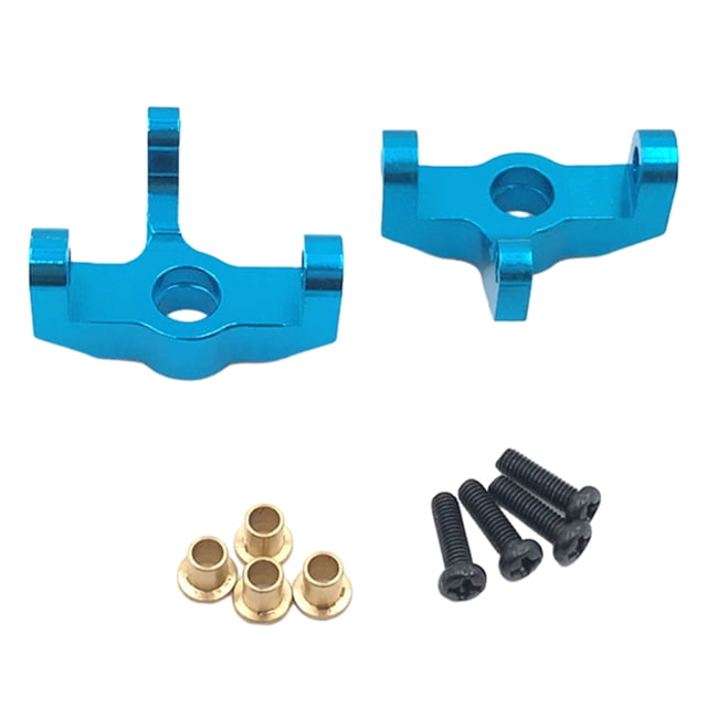 Bewildely RCGOFFLOW-portador de cubo de dirección de aleación de aluminio, pieza de actualización RC, nudillos de bloque de dirección para Kits de construcción modelo Azul
