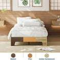 thumbnail image 5 of 10 Inch Twin/Twin XL/Full/Queen/King/California King Size Wood Platform Bed with Wooden Slats, Nature Platform Bed Frame, No Box Spring Needed, Easy Assembly, Minimalist Bedroom Furniture, 5 of 7