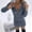 Blue, variant on Women Casual Solid Knit Dress Zipper V-neck Long Sleeve Mini Slim Pullover Dress Hiking Dress for Women Sleeveless Maxi Dress Swing Dress with Buttons Dress Solid Color Long Summer Dresses for Women