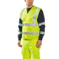 thumbnail image 7 of Yellow High Visibility Safety Vests, Large. Pack of 25 Polyester Reflective Vest for Women with Silver Reflective Strips, Hook and Loop Closure. 120 GSM Reflective Safety Vest for Industrial Use, 7 of 7