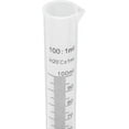 thumbnail image 6 of Brewing America 100ml Plastic Graduated Cylinder Beaker - 100ml Science Measuring Test Tube Flask, 2-sided Marking - Black and Raised Graduation Lines, Pour Spout, 6 of 9