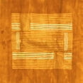 thumbnail image 1 of Ahgly Company Indoor Square Abstract Yellow Modern Area Rugs, 5' Square, 1 of 4