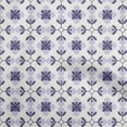 thumbnail image 1 of oneOone Velvet Dark Purple Fabric Asian Block Floral Craft Projects Decor Fabric Printed By The Yard 58 Inch Wide, 1 of 4