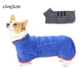 thumbnail image 2 of Perro Albornoz Toalla Perro Secado Capa Microfibra Secado Rápido Super, 2 of 8