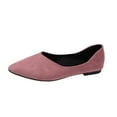 thumbnail image 2 of Aueoeo Women Round Toe Flats Comfortable Walking Shoes Dressy Slip-ons Loafers Leather Platform Loafer Shoes, 2 of 7