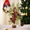 thumbnail image 3 of EIMELI Mini Artificial Christmas Tree Berry Pine Desktop Table Decoration Ornament, 3 of 9
