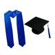 thumbnail image 5 of Artículos para fiestas de ceremonia de graduación con birrete y borla, regalo para birrete académico. Estola azul, 5 of 9