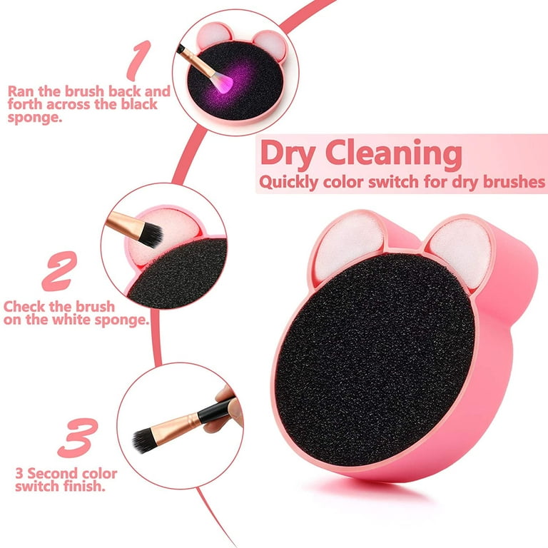 TailaiMei 3 in 1 Makeup Brush Cleaning Mat with Brush Drying