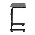 thumbnail image 4 of MINKUROW Sofa Side Table with Wheels & Baffle,Removable Laptop Desk,Height Adjustable Rolling Coffee Snack Table,TV Tray for Living Room,Bedroom,The Study,32" LX 16" W Black, 4 of 4