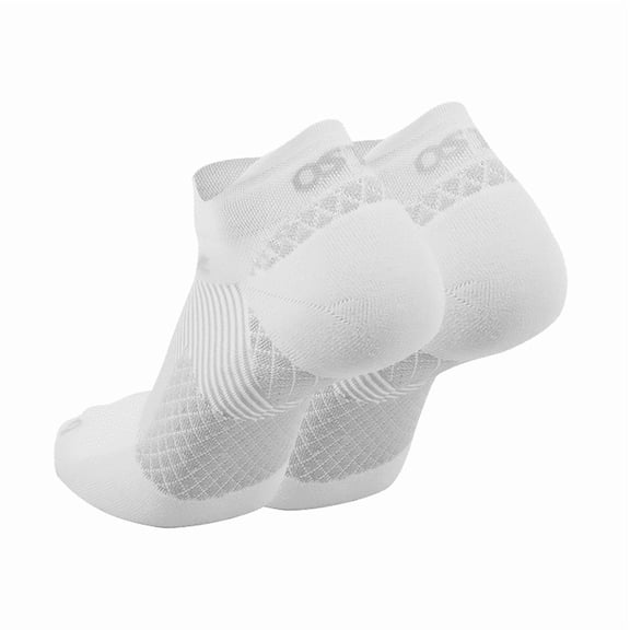 OS1st Unisex Plantar Fasciitis No Show Socks White - OS1-3454W