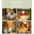 thumbnail image 3 of Elven Garden DIY Book Nook Kit w/LED - 3D Wooden Dollhouse Craft Kit for Adult, 3 of 7