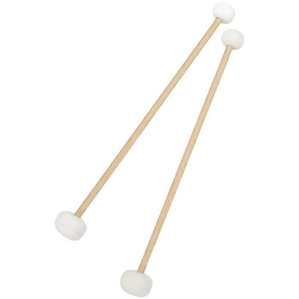 Classic Drum Mallets Set with Slip Handle Professional Felt Mallets for Percussion Instruments, Lightweight & Portable Design for Drummers