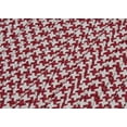 thumbnail image 2 of Colonial Mills 9' Red And White Square Handmade Braided Area Throw Rug, 2 of 2
