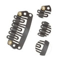thumbnail image 2 of Unique Bargains 20 Pcs U Shape Snap Hair Extension Clips for Hair Extension Deep Brown, 2 of 5