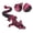 Black Red, variant on 1pcs 3D Printed Articulated Dragon in Egg, Crystal Gift Desk Decor