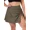 army green, variant on Attraco Plus Size Womens Swim Skirt Drawstring Swim Dress Built-in Brief Bottom