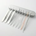 thumbnail image 3 of Juego de agujas para el acné de acero inoxidable, pinzas para el acné, pinzas para células, pinzas para puntos negros, agujas para el acné, herramienta de belleza y maquillaje para el acné, 3 of 4