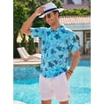 thumbnail image 3 of sogami Mens Short Sleeve Hawaiian Shirt Printed Aloha Summer Beach Shirts, 3 of 6