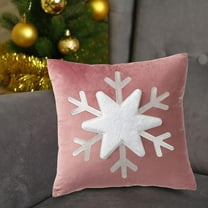 Latrodar Christmas Throw Pillowcase Sofa Cushion Back Pillowcase Safety Guaranteed Christmas Day Pillow Pink 6x6 Inch Home Decor