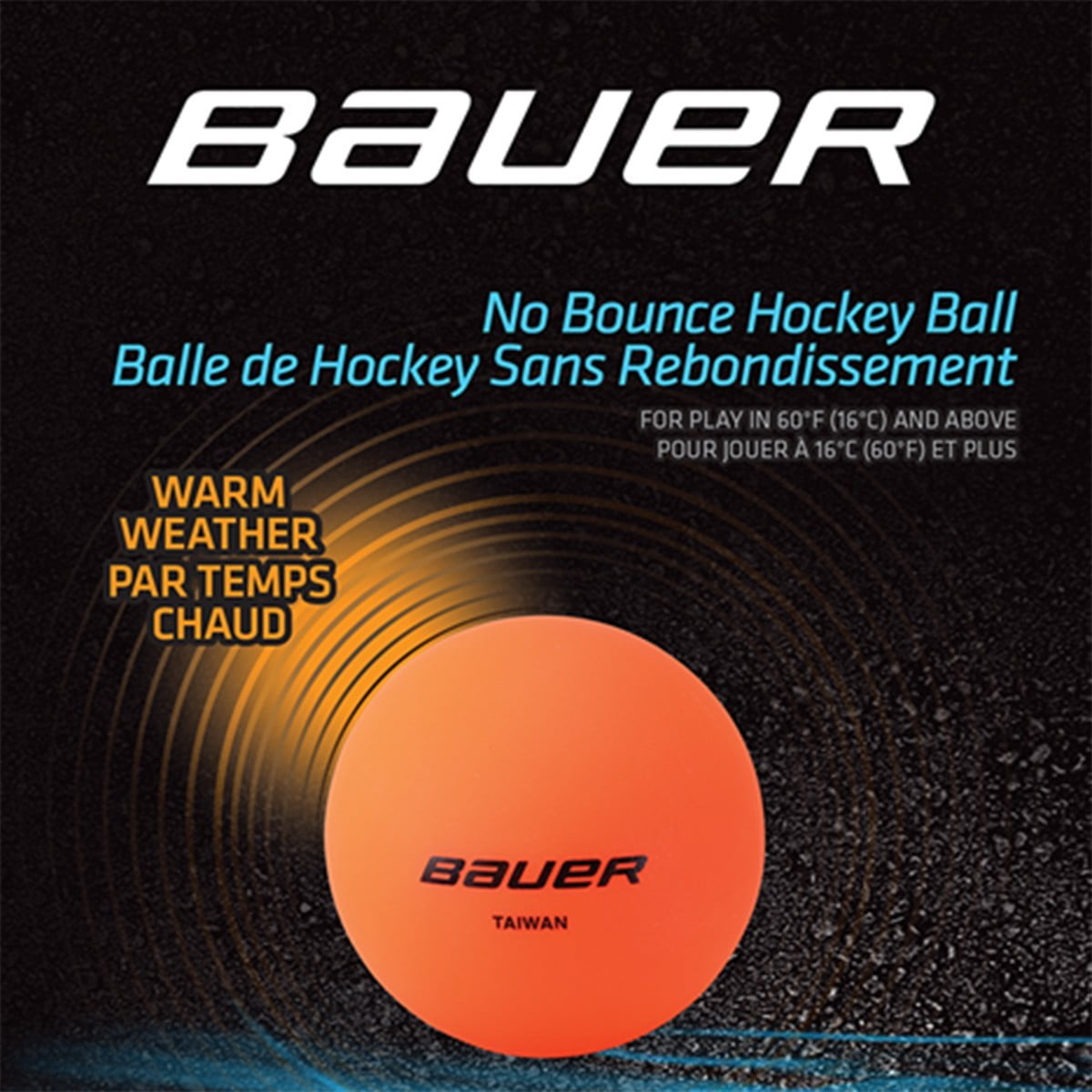 Streethockey Inlinehockey 1049656 BAUER XD no bounce Hockey ball 