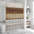 thumbnail image 5 of Shower Curtain Grey Brown Wood Grain Bathroom Curtains with Hooks, Waterproof Fabric Rustic Farmhouse Wooden Bath Shower Curtains Set for Bathroom Bathtubs Decor 36x72 Inch, 5 of 9