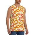 thumbnail image 2 of Kdxio Orchids Flowers for Men's Muscle T-shirt,Sleeveless for Workout Running Athletic Gym Lounge Casual, 2 of 7