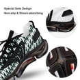 thumbnail image 7 of Aesthetic Blue Green And White Ripple Walking Shoes for Men Woman Lightweight Tennis Fashion Elastic Sports Shoes Cushion Basketball Shoes, 7 of 7