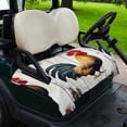 thumbnail image 2 of Golf Cart Seat Covers for 2 Seater,Vintage Rooster Microfiber Cart Seat Towel Blanket,Watercolor Retro Farmhouse Rooster Absorbent Breathable Non Slip Bench Seats Protector for Golf Course 51"x31", 2 of 9